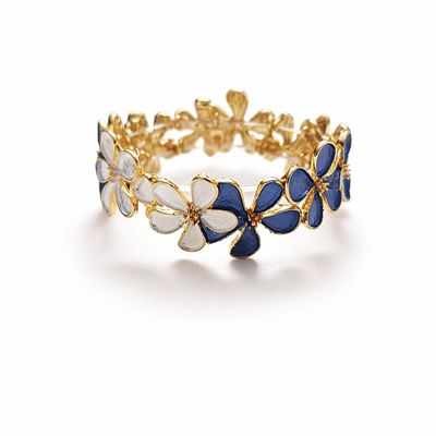 دستبند گل نیلوفر صدفی