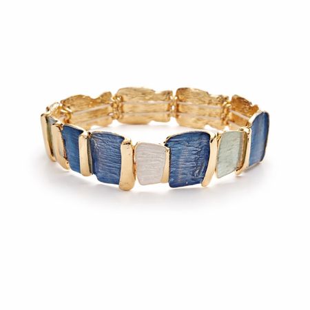 دستبند مستطیل کشی صدفی