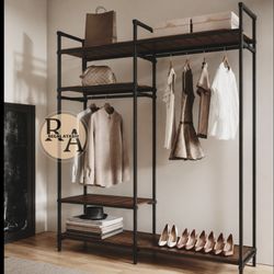 رگال آویز کوتاه بلند 6 طبقه چوب