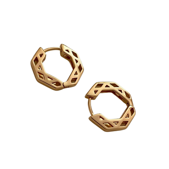 گوشواره زنانه ژوپینگ مدل چند ضلعی