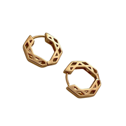 گوشواره زنانه ژوپینگ مدل چند ضلعی