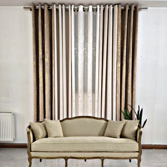 پک 5 تیکه لوکس مخمل طلاکوب النا/ مخمل کالیفرنیا/ کرپ محو ابری