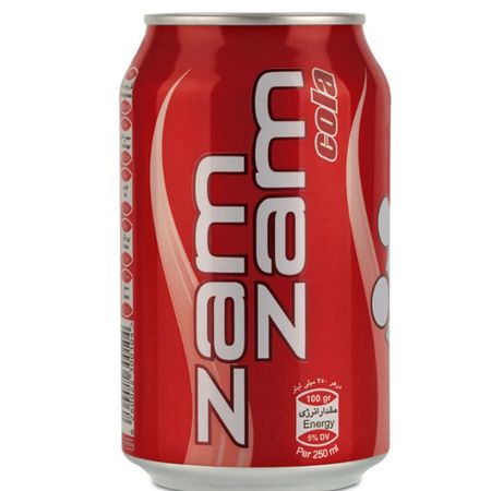 نوشابه زمزم قوطی با طعم کولا