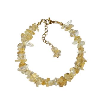 دستبند جذب ثروت مدل سنگ سیترین