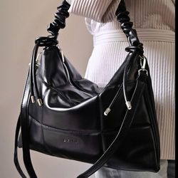 کیف زنانه مشکی  شُل برند بنو ، دانشجویی ، دخترانه