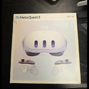 عینک واقعیت مجازی meta quest  3 128 در حد نو+ جانبی