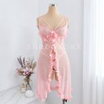 لباس خواب گلدار فنردار کد 2119
