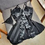 لباس خواب گلدار فنردار کد 2119