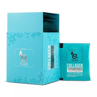 پودر کلاژن خوراکی طعم دار حاوی شیرین کننده سوکرالوز الن بیوتی بسته 30 عددی
