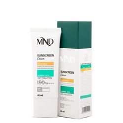 کرم ضد آفتاب با فاکتور حفاظتی 90 (SPF 90) بـژ تیره ام ان دی مناسب پوست معمولی