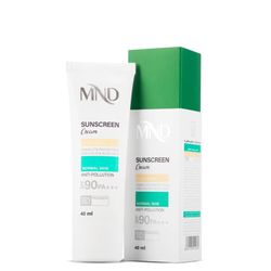 کرم ضد آفتاب با فاکتور حفاظتی 90 (SPF 90) بـژ روشن ام ان دی مناسب پوست معمولی