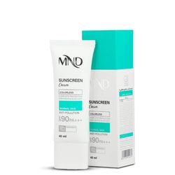 کرم ضد آفتاب با فاکتور حفاظتی 90 (SPF 90) بی رنگ ام ان دی مناسب پوست معمولی