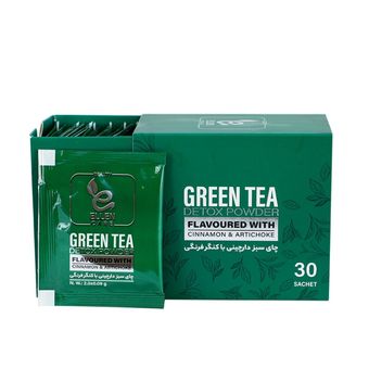 پودر عصاره چای سبز دارچینی با کنگرفرنگی الن بیوتی بسته 30 عددی
