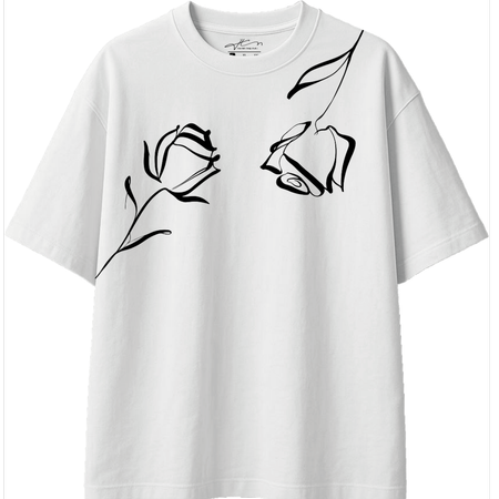 تیشرت رز مشکی(black rose)