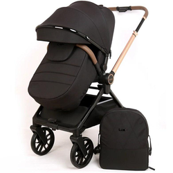 کالسکه کیدیلو مدل d900 دسته دوطرفه و چهار چرخ 360 درجه - رنگ مشکی