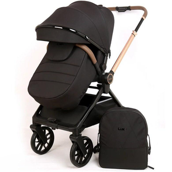 کالسکه کیدیلو مدل d900 دسته دوطرفه و چهار چرخ 360 درجه - رنگ مشکی