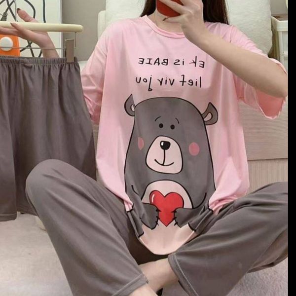 ست سه تکه راحتی وارداتی طرح خرس مهربان