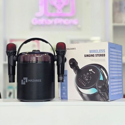 اسپیکر مازارس Mazares مدل S303 دو میکروفون وایرلس با گارانتی شرکتی