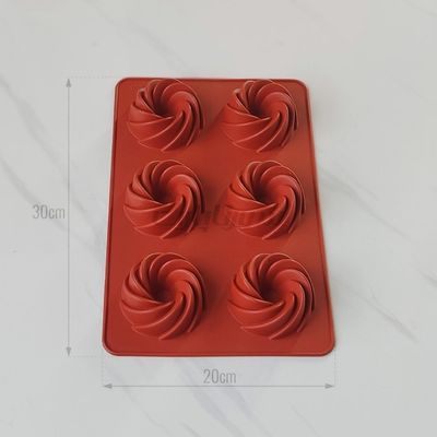 قالب سیلیکونی پیچ شیفوندار 6 خانه