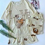 ست راحتی سه تکه وارداتی طرح تدی لاو