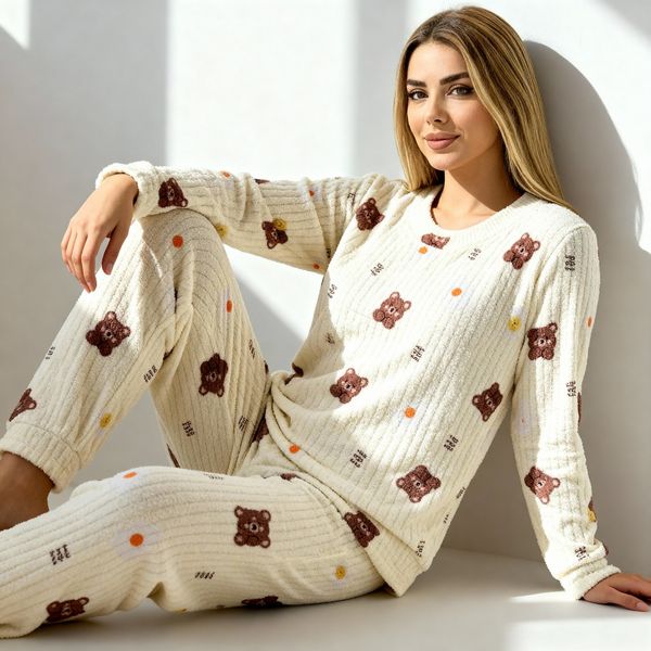 بلوز شلوار تدی حوله ای