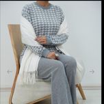 ست بافت بلوز و شلوار پیچک پینترستی