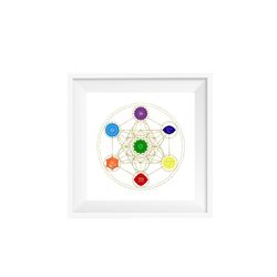 تابلو متاترون و هفت چاکرا