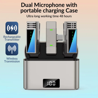 میکروفون بی‌سیم دو نفره Jmary MW-15 Type-C تایپ سی