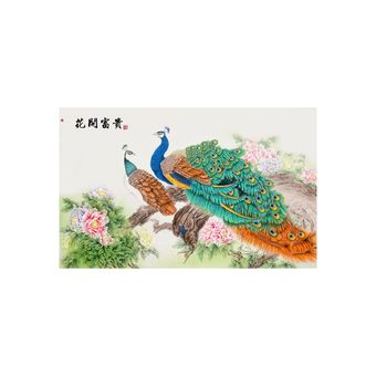 تابلو فنگ شویی طاووس