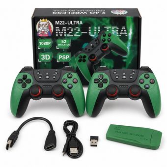 کنسول بازی M22 Ultra ظرفیت 64 گیگابایت با دو دسته بی‌سیم
