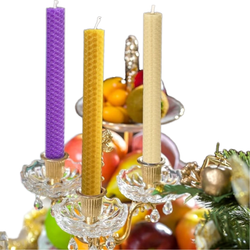 شمع موم عسل طبیعی مجموعه 8 عددی