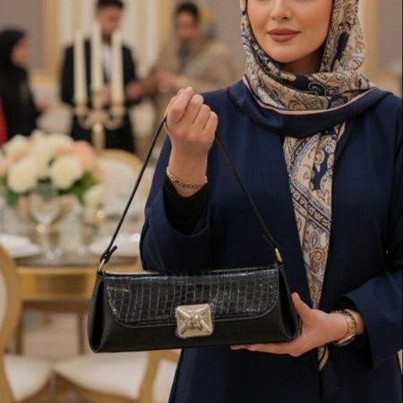 کیف مجلسی زنانه قفل آینه ای کد 1682