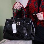 کیف دستی مجلسی زنانه طرح دار کد 1772