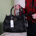 کیف دستی مجلسی زنانه طرح دار کد 1772