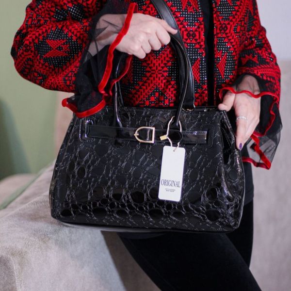 کیف دستی مجلسی زنانه طرح دار کد 1772