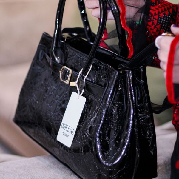 کیف دستی مجلسی زنانه طرح دار کد 1772