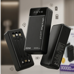 پاوربانک 30000 میلی‌آمپر Zime مدل B10a Ultra Plus با گارانتی 3 ماهه