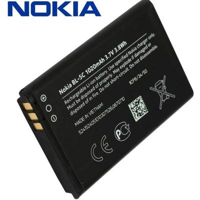 باتری نوکیا Nokia Battery BL-5C 105 6600 2610 2600 2300 6230 6630 N70 N71 N72 N91 E60 1020 mAh