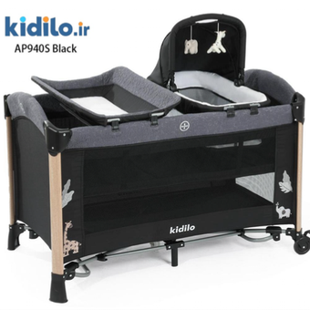 تخت پارک چند کاره کیدیلو kidilo مدل AP940S - مشکی