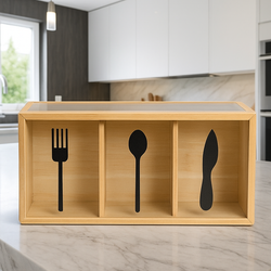 جا قاشق،کارد و چنگال بامبو