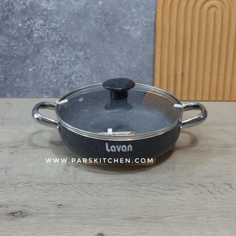 ماهیتابه لاوان دودسته گرانیتی 22 سانت