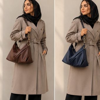 کیف زنانه دوشی و دستی مدل هلالی versace