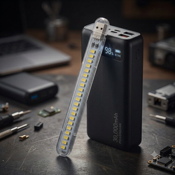 لامپ ال ای دی usb (مناسب پاوربانک)