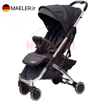 کالسکه مسافرتی مایلر مدل الگانت (مشکی بدنه سیلور)