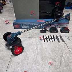علف زن شارژی 88 ولت چرخ دار باس مدل BS123JB267-3