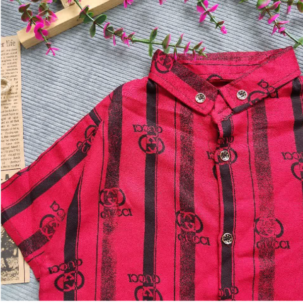 ست سه تیکه پیراهن شلوارک کتان پسرانه سایز 40 تا 55