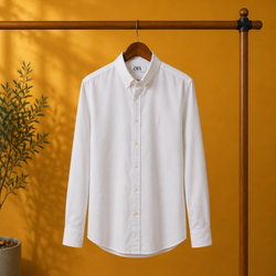 پیراهن سفید دکمه‌دار مردانه زارا (Zara)