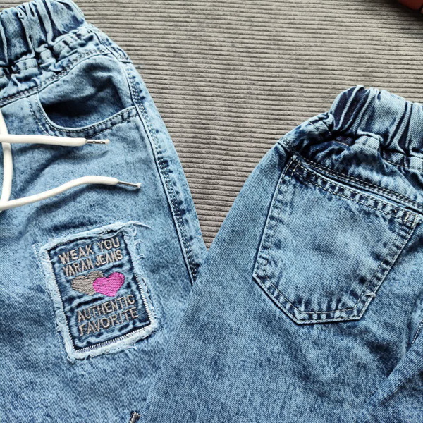 شلوار لی دخترانه شلوار جین دخترانه سایز 55 تا 80