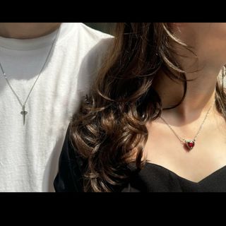 ست گردنبند شوالیه قلب وشمشیر💘