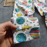 ست بلوز شلوار راحتی پسرانه طرح فضانورد سایزبندی 55 تا 80